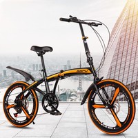Bicicleta Plegable Portátil de 20 Pulgadas, Nueva y en Oferta, con Velocidades Variables, Doble Freno de Disco, Bicicleta de Montaña para Adultos, Ciclismo al Aire Libre