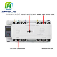 Interrupteur de transfert automatique à double puissance 380V, commutateur de commande de générateur, 4P, 250A, 315A, 350A, 400A, CB, livraison gratuite