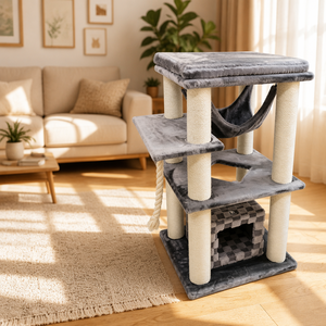 Longnew High Quality <strong>Cat</strong> Tree Designer Small <strong>Cat</strong> Bed Tower Velvet <strong>Scratching</strong> Posts Solid Animal Pattern Katzenkratzbaum <strong>Box</strong> - Product Image 3