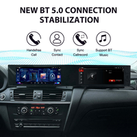 Autoradio Android 14 à double écran 21 pouces, GPS stéréo, CarPlay sans fil, lecteur multimédia pour BMW X3 X4 F25 F26 2013-2017 LHD