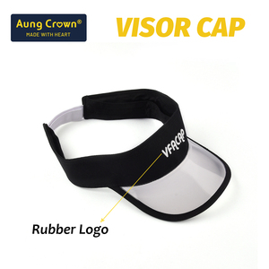 Casquette <span class=keywords><strong>Pare</strong></span>-<span class=keywords><strong>Soleil</strong></span> Confortable en Tissu avec Logo Personnalisé en Caoutchouc et Visière Transparente en PVC, Couleurs Contrastées, Vente en Gros - Product Image 2