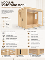 Maison modulaire d'extérieur, conteneur préfabriqué, maison mobile, cabane de jardin préfabriquée, mini-maison, bureau de jardin, pod de jardin