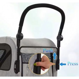 Poussette pour animaux de compagnie, échantillon gratuit, pour extérieur, grand modèle, avec grandes roues - Product Image 5
