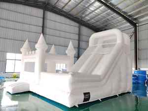 Châteaux gonflables commerciaux, au design classique blanc, sont un choix idéal pour les lieux de réception de <span class=keywords><strong>mariage</strong></span>. - Product Image 2