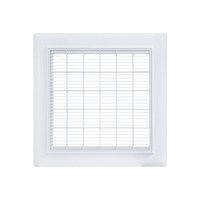 Diffuseur d'air de plafond ABS 600x600, grille de ventilation intégrée pour l'admission et la sortie d'air du plafond, pour climatiseur central