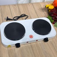 Nouvelle plaque chauffante électrique compacte à deux brûleurs, mini-cuisinière électrique, gril électrique pour la cuisson