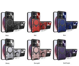 Para <span class=keywords><strong>Vivo</strong></span> V29E 5G Accesorios Contraportada con soporte para anillo de cámara Armadura a prueba de golpes Funda para teléfono TPU + PC Funda para teléfono - Product Image 1