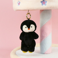 Adorable porte-clés en peluche articulé, pendentif renard, éléphant, pingouin en peluche, breloque pour sac à dos et sac à main