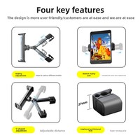 Soporte para Teléfono de Coche Transfronterizo, Giratorio y Extensible, Multifuncional, Compatible con Tablets, para Cama, con Logotipo Personalizado