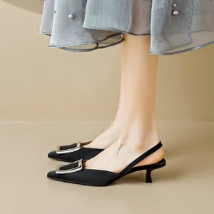 Zapatos de tacón alto de lujo ligeros de verano para mujer