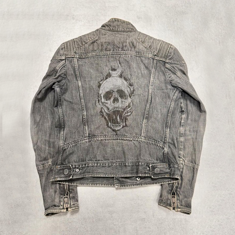 SKULL JEANS ライダースジャケット　38 SKULL JEANS ライダースジャケット 38