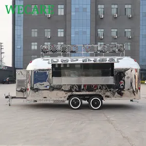 WECARE تصميم جيد لمقطورة الطعام كشك محمول رائع airstream