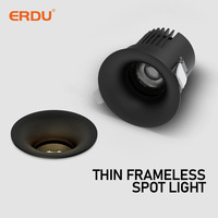 ERDU nouveauté design moderne LED Downlight Cob Spotlight lampe encastrée d'intérieur pour la décoration de plafond 7W 12W 20W puissance