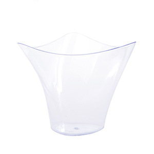 Mini gobelets à dessert triangulaires de 4 oz gobelets d'apéritif en plastique jetables gobelets à shooter réutilisables avec cuillères pour parfait de yaourt aux fruits - Product Image 4