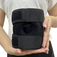 Genouillères de fitness ajustables en néoprène noir, respirantes, qualité supérieure, protection complète, vente en gros d'usine