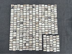 Nuevo Diseño de Mosaico de Mármol Viola Asiático Pulido, con Juntas de 10 mm, para Decoración de Paredes de Baños - Product Image 3