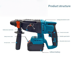 Bộ dụng cụ điện không dây chuyên nghiệp, khuyến mãi nóng, bộ dụng cụ thợ điện, hộp đựng cứng, OEM tùy chỉnh, chất liệu nhựa - Product Image 2