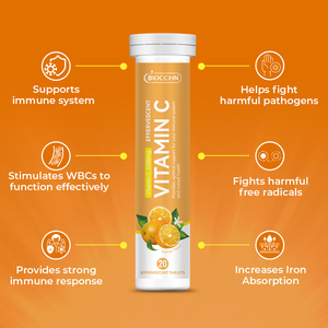 Tabletas Efervescentes de Vitamina C, Apoyo para la Salud Inmunológica, Cumplen con la Ingesta Diaria Recomendada de Vitamina C, Sabores Personalizables - Product Image 6