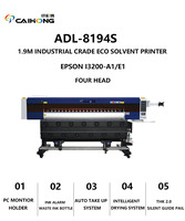 Adecuado para Impresora de Inyección de Tinta Eco-solvente Automática I3200 de 4 Cabezales, Máquina de Cartelería Fotográfica para Exteriores de 1.8 Metros con Bomba Eléctrica Nueva