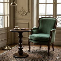 Table console minimaliste américaine en bois écologique DISHI, table basse rétro, table d'appoint créative, table de chevet, table d'angle pour balcon et salon