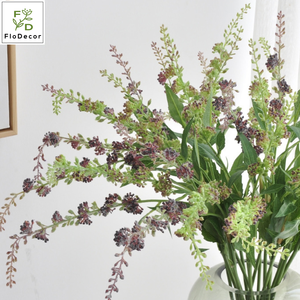 Nuovo Arrivo: Salvia Artificiale in Plastica da 73CM, Verde Viola, Fiore Autunnale per Decorazioni Matrimoniali, Natalizie e Domestiche - Product Image 4