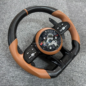 Volante de Fibra de Carbono para <span class=keywords><strong>Mercedes</strong></span> W204 W205 W206 C63 G63 S63 C217 W167 W177 LED Racing con Calefacción 2019 - Product Image 1
