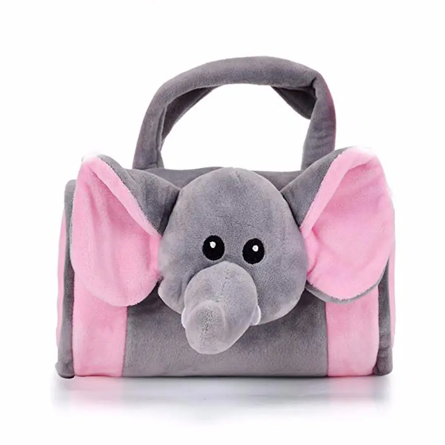 B57 benvenuta OEM bambino graziosa borsa animale con cinturino regolabile stile cartone animato elefante di grande capacità graziosa borsa per bambini