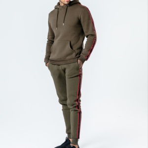 Chándal de algodón 100% de alta calidad Unisex con logotipo personalizado, ropa deportiva de entrenamiento de gimnasio de invierno, chaqueta de calentamiento ecológica de talla grande - Product Image 1