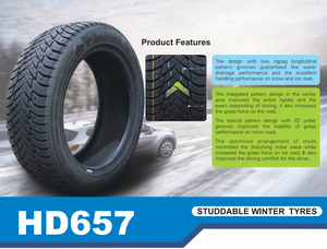 Neumáticos de Invierno <span class=keywords><strong>para</strong></span> Automóvil <span class=keywords><strong>con</strong></span> <span class=keywords><strong>Clavos</strong></span> HD657 - Product Image 4