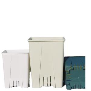 Pot de fleur carré contrôle des racines respirant saison de <span class=keywords><strong>la</strong></span> <span class=keywords><strong>lune</strong></span> haute base épaissie en plastique plantation résine de racine non pourrie grande - Product Image 5