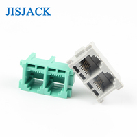 Connecteur téléphonique 5225 6P4C à montage sur panneau, prise modulaire RJ11 RJ12 femelle en bronze phosphoreux -40 70 pour la communication