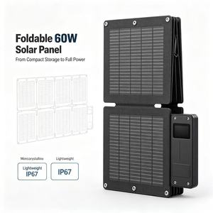 LS-SP60F 60W Faltbares Solarpanel für Wohnmobile, Campingplätze, Schlauchboote, Terrassen, Gartenanlagen und Feldunterstände - Product Image 1