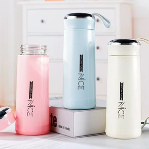 400ml Glass Water Bottle Wholesale, Leakproof Portable <b>Tea</b> <b>Infuser</b> <b>Mug</b> - Product Image 2