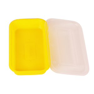 กล่องเบนโตพลาสติกแบบใช้แล้วทิ้งทรงสี่เหลี่ยมผืนผ้าแบบขุ่น ขายดี  สำหรับใส่อาหารจานด่วน พิซซ่า แฮมเบอร์เกอร์ บะหมี่ ซูชิ เยลลี่ - Product Image 3