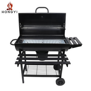 เตาถ่านเหล็กแบบถังน้ำมัน HONGYI แบบพกพาสำหรับใช้กลางแจ้งในสวน เหมาะสำหรับผู้ใช้หลายคน - Product Image 3