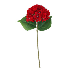<b>Artificial</b> <b>Hydrangea</b> Single Branch Plastic Silk Flower Realistic Wedding Decoration - Product Image 3