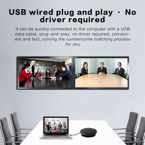 USB BT omnidirezionale microfono a condensatore vivavoce ufficio Wireless funzione di cancellazione del rumore Video conferenza in plastica - Product Image 3