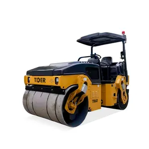 Tder New Road máy móc xây dựng compactor 5 tấn 6 tấn 7 tấn rung đơn trống đường lăn để bán