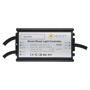 Sensor de inclinación CTL501HD DALI, monitor completo de doble modo, lámpara led de calle de red para controlador de luz inteligente de carretera