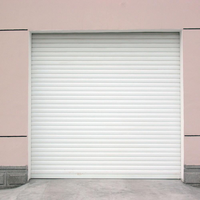 Porte de garage à enroulement en aluminium anti-effraction, moderne, résistante au vent, de bonne qualité, silencieuse, automatique et manuelle