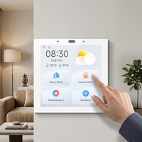 Panneau tactile intelligent IPS GVS KNX S4 pour montage encastré, épaisseur 8 mm, avec interphone KNX SIP et serveur d'application pour maison connectée