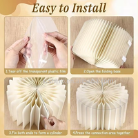 6 supports pliables pour gâteaux, présentoirs hauts en carton pour cupcakes, pour la présentation de desserts, la restauration, les mariages, les anniversaires et la décoration de fêtes