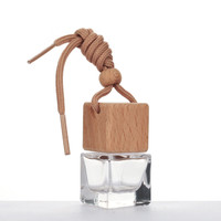 Boîte personnalisée emballage logo 8ml 10ml diffuseur désodorisant vide givré bouteilles de parfum suspendues de voiture avec cordes colorées suspendues