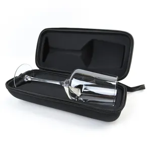 Ngoài trời di động biểu tượng tùy chỉnh rượu vang cốc thủy tinh trường hợp hộp EVA cốc kính trường hợp rượu Tote Túi - Product Image 3