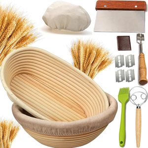 Cesta de fermentación para pan de masa madre Superbaking, juego esencial de utensilios de panadería para la elaboración profesional de pan - Product Image 1