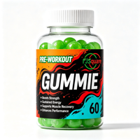 Gummies de Créatine Pré-Entraînement pour Adultes : Améliore la Concentration et l'Endurance, Complément Performance