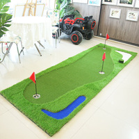 Simulation de bureau intérieur/extérieur Mini paysage artificiel Tapis vert pour le golf Aides à l'entraînement Pratique pour le golf