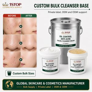 Nettoyant visage à l'aloe vera et à la vitamine B5, nettoyage en profondeur, purifiant, équilibrant le sébum, non gras, apaisant, fourni par un fabricant de cosmétiques - Product Image 2