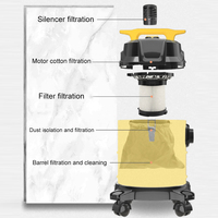 Aspirateur à double usage sec et humide en gros d'usine avec une forte puissance d'aspiration pour le nettoyage de la maison