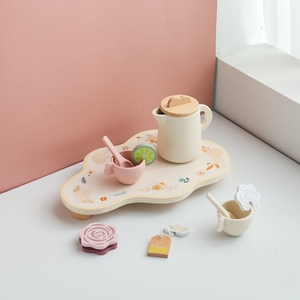 Juego de Té de Madera Unisex Honeybake OEM, Juego Educativo de Simulación para Niños, <span class=keywords><strong>Regalo</strong></span> para Niños, Empaquetado en Caja de Color para <span class=keywords><strong>Regalo</strong></span> de Bebé - Product Image 5